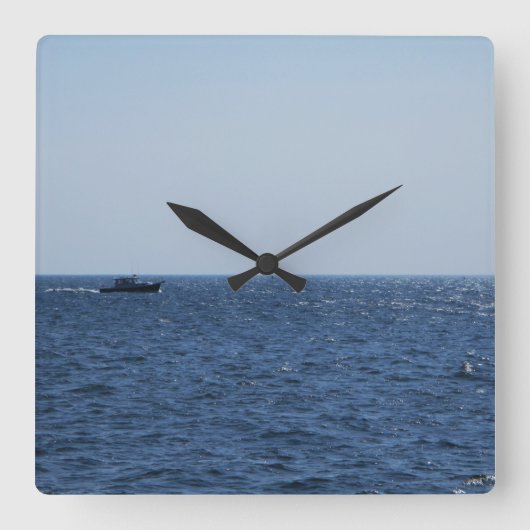 Varen op het meer vierkante klok (Voorkant)
