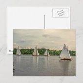 Varen op Wroxham Broad. Briefkaart (Voorkant / Achterkant)