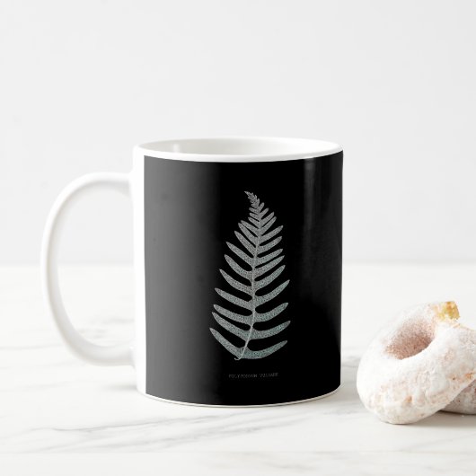 Varen - Polypodyum Vulgare - Röntgenfoto-effect -  Koffiemok (Met donut)