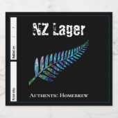 VAREN VAN NIEUW-ZEELAND BIER ETIKET (Enkel label)