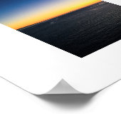 Varen vanaf de haven Sunset Color Photography Poster (Hoek)