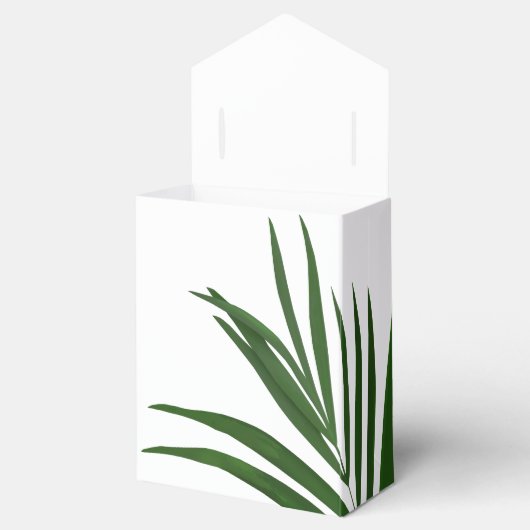 Varen verlaat tropische gunst box bedankdoosjes (Geopend)