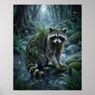 Varen Wasbeer Woud Ondeugendheid Poster