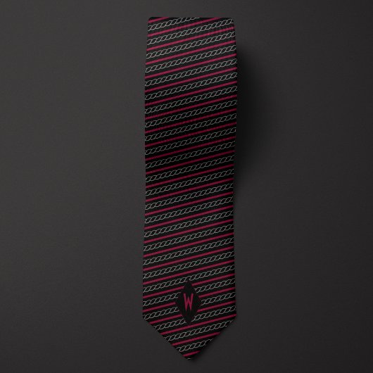 Varen zeilen nautisch touw gestreept stropdas