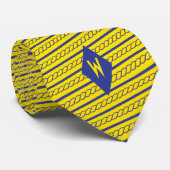 Varen zeilen nautisch touw gestreept stropdas (Opgerold)