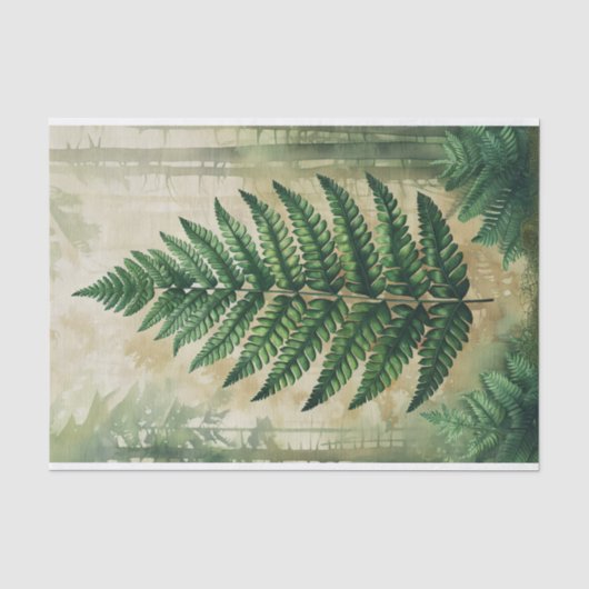 Varenbladeren Botanisch Decoupage Tissuepapier (Voorkant)