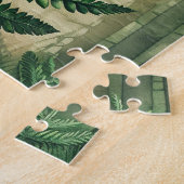 varenbladeren botanisch legpuzzel (Zijkant)