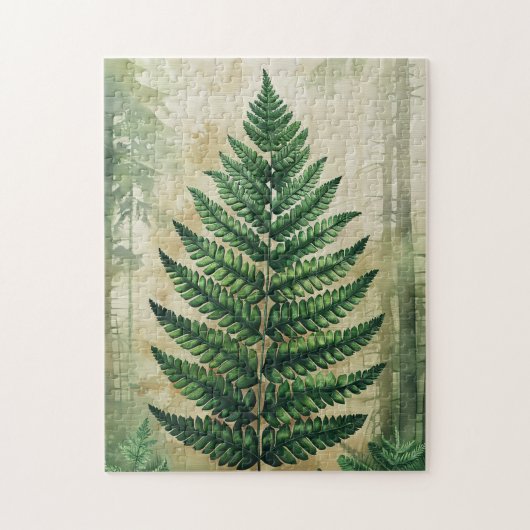 varenbladeren botanisch legpuzzel (Verticaal)