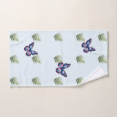 Varenbladeren en vlinders handdoek (Handdoek)