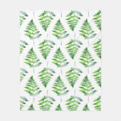 Varenbladpatroon Fleece Deken (Voorkant)