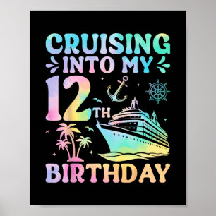 Varend naar mijn 12e verjaardag Cruise Vakantie Oc Poster