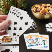 Varend naar mijn 50e verjaardag boot pokerkaarten (Insitu)
