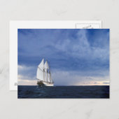 Varend Schip op het Baltische Zee Briefkaart (Voorkant / Achterkant)