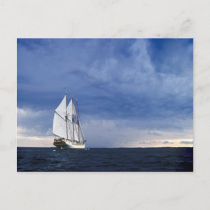 Varend Schip op het Baltische Zee Briefkaart