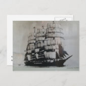Varend schip Peking op zee Briefkaart (Voorkant / Achterkant)