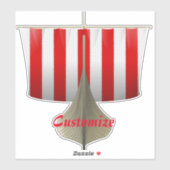 Varend Vikingschip Thunder_Cove Sticker (Vel)
