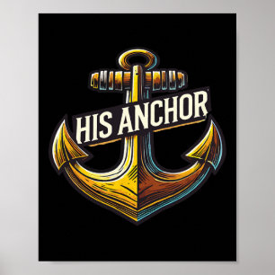 Varende echtgenoot zijn anker vrouwen bijpassend p poster