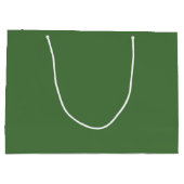 Varengroene effen kleur groot cadeauzakje (Achterkant)