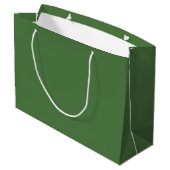 Varengroene effen kleur groot cadeauzakje (Achterkant Gekanteld)
