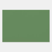 Varengroene effen kleur inpakpapier vel (Voorkant)
