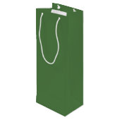Varengroene effen kleur wijn cadeautas (Achterkant Gekanteld)