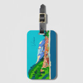 Varenna Como Italy Illustration Travel Bagagelabel (Voorkant (verticaal))