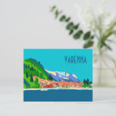 Varenna Como Italy Illustration Travel Briefkaart (Staand voorkant)