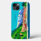 Varenna Como Italy Illustration Travel Case-Mate iPhone Case (Achterkant)