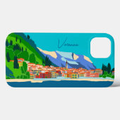Varenna Como Italy Illustration Travel Case-Mate iPhone Case (Achterkant (horizontaal))