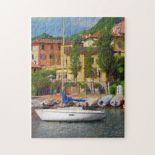 Varenna, Italië op het Comomeer Legpuzzel (Verticaal)