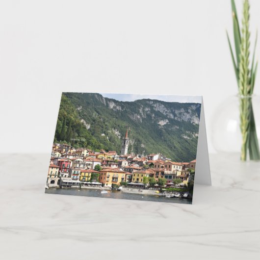 Varenna, schilderachtig foto van Italië Kaart (Voorkant)