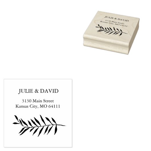 Varenontwerp adresstempel rubberstempel (Gestempeld)