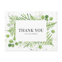 Varens en Eucalyptus Groene Huwelijks Dankjewel