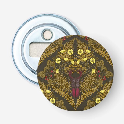 Varens en halskevers button flesopener (Voorkant)
