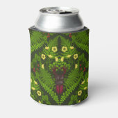 Varens en halskevers, groene bladeren blikjeskoeler (Blikje Achterkant)