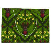 Varens en halskevers, groene bladeren groot cadeauzakje (Achterkant)