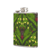 Varens en halskevers, groene bladeren heupfles (Links)