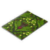 Varens en halskevers, groene bladeren notitieboek (Linkerzijde)