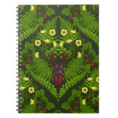 Varens en halskevers, groene bladeren notitieboek (Voorkant)