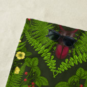 Varens en halskevers, groene bladeren strandlaken (In situ)