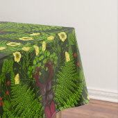 Varens en halskevers, groene bladeren tafelkleed (Voorbeeld)