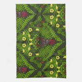 Varens en halskevers, groene bladeren theedoek (Verticaal)