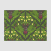 Varens en halskevers, groene bladeren tissuepapier (Voorkant)