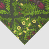 Varens en halskevers, groene bladeren tissuepapier (Detail)