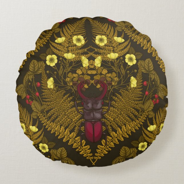 Varens en halskevers rond kussen (Voorkant)