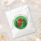 Varens en rode bladeren bedankzakje (Geknipt)