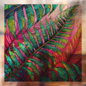 Varens op Roze Glas in lood kunst Raamsticker (Vel 2)