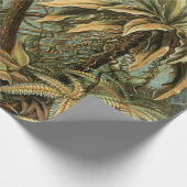 Varens Palmboom Antiek Botanische Varens Kunst Cadeaupapier (Hoek)