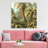 Varens Palmboom Antiek Botanische Varens Kunst Canvas Afdruk (Insitu (Woonkamer))