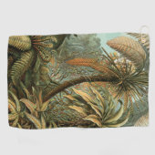 Varens Palmboom Antiek Botanische Varens Kunst Golfhanddoek (Horizontaal)